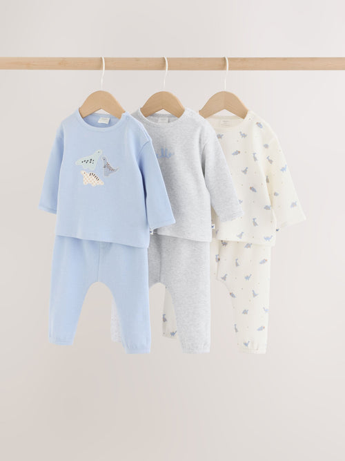 Blue Dinosaur Baby Top and Leggings Set 6 Piece (0mths-3yrs)