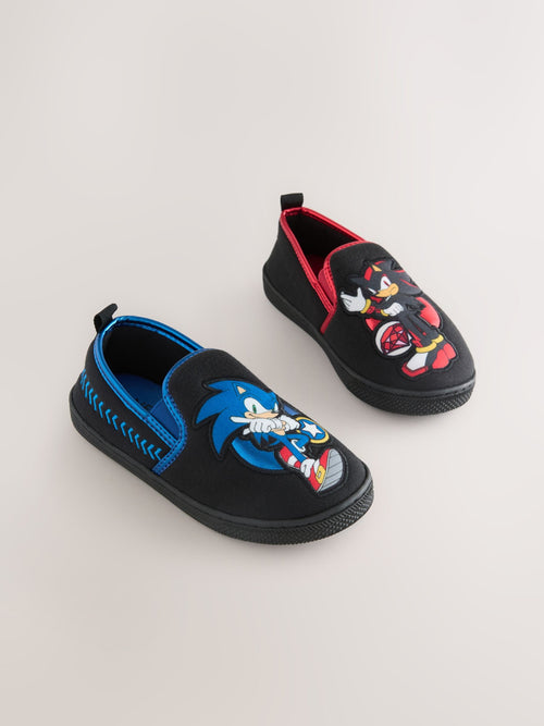 Black Sonic Cupsole Slippers