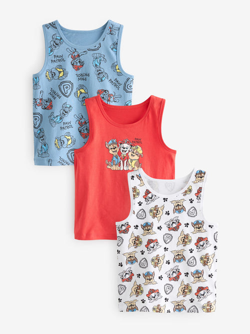 Paw Patrol 100% Cotton Vests 3 Pack (1.5-8yrs)
