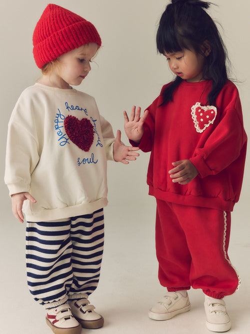 Red Sweatshirt and Barrel Trousers Set 2 Pack (3mths-7yrs)