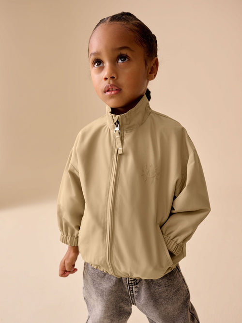 Neutral Collared Coach Jacket (3mths-7yrs)