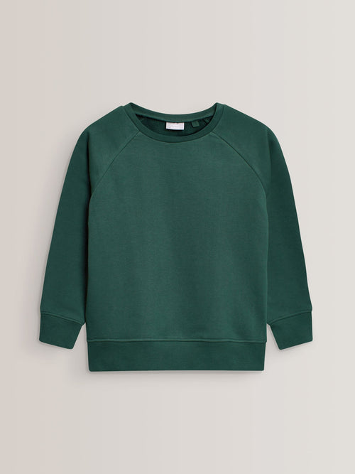 Green Crew Neck School Sweater (3-16yrs)