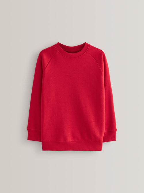 Red Crew Neck School Sweater (3-16yrs)