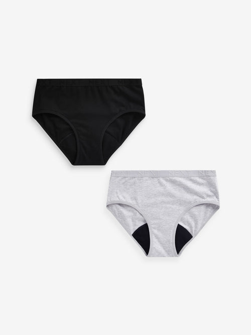 Monochrome Teen Light Flow Period Pants 2 Pack (7-16yrs)