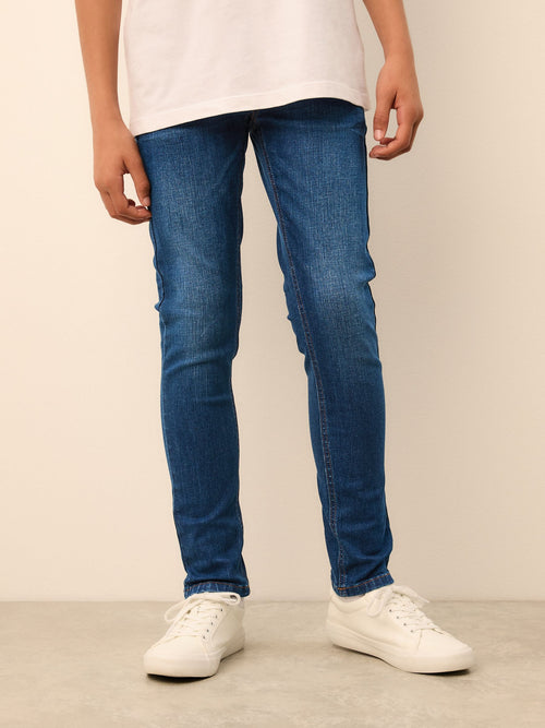 Blue Skinny Fit Stretch Jeans (3-17yrs)