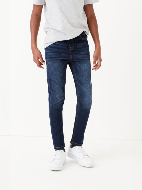 Indigo Blue Skinny Fit Stretch Elasticated Waist Jeans (3-16yrs)