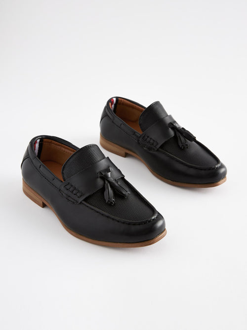Black Tassel Smart Loafers