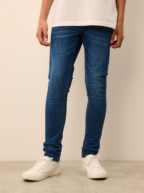 Blue Super Skinny Fit Stretch Jeans (3-17yrs)
