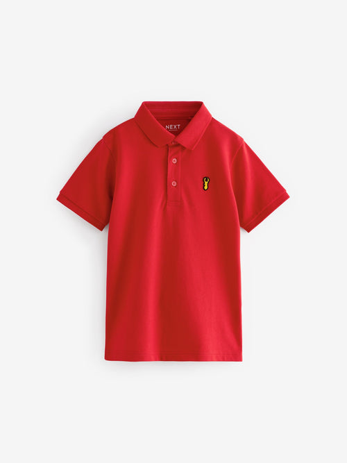 Stag Red Short Sleeve Polo Shirt (3-16yrs)