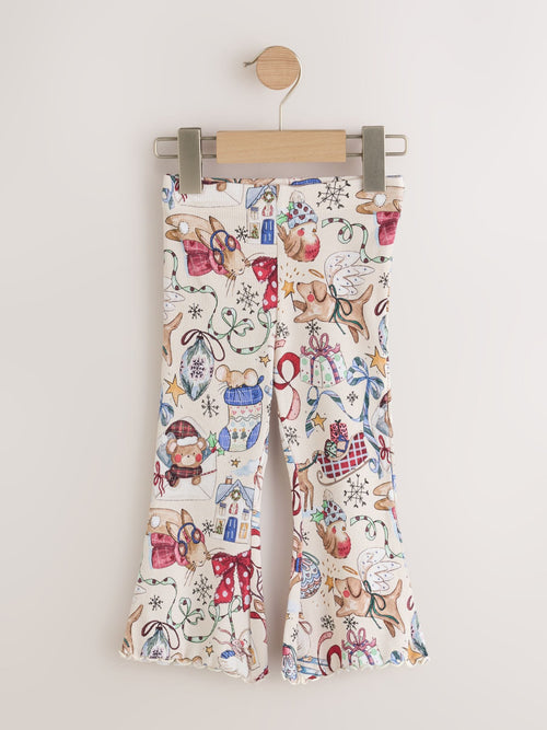 Christmas Rib Flare Leggings (3mths-7yrs)