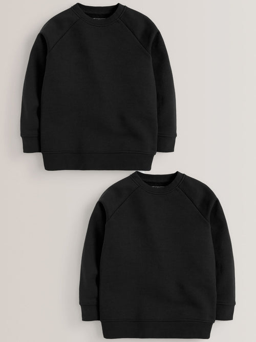 Black Crew Neck School Sweater (3-16yrs)