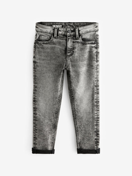 Light Grey Skinny Fit Cotton Rich Stretch Jeans (3-17yrs)