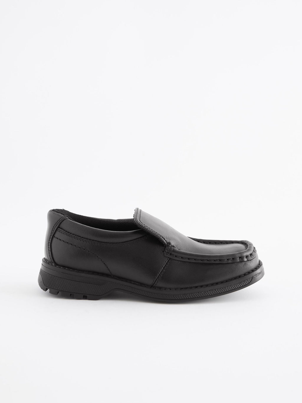 Black School Leather Loafer Shoes