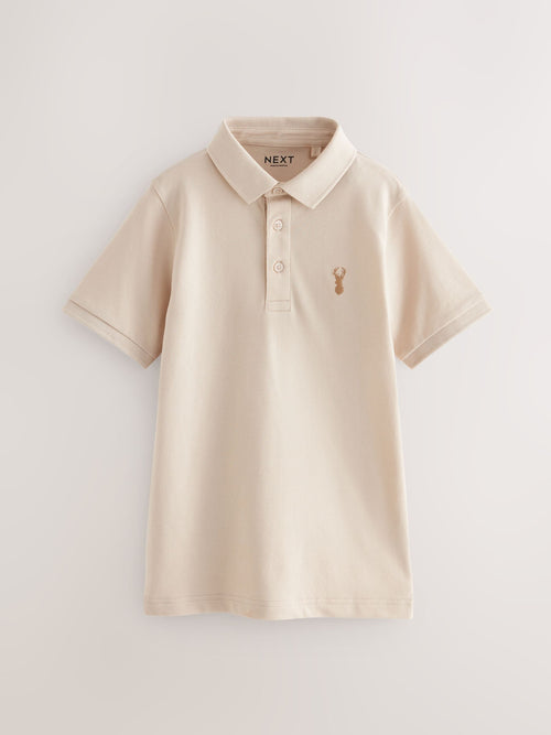 Stag Stone Short Sleeve Polo Shirt (3-16yrs)