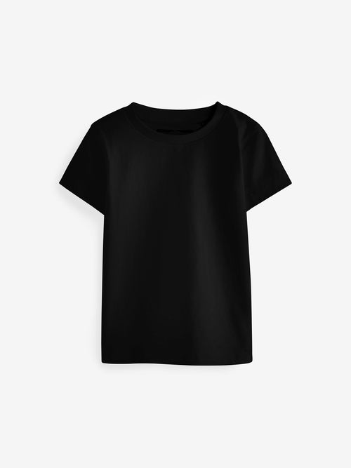 Black 2 Pack Short Sleeve T-Shirts (3mths-7yrs)