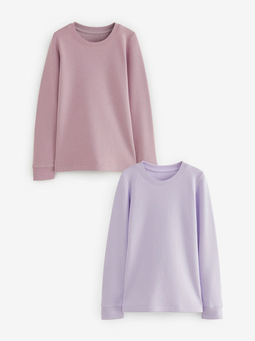 Lilac Purple Long Sleeve Thermal Top (2-16yrs)
