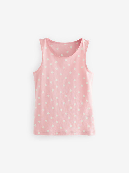 Pink Printed Vests 3 Pack (1.5-16yrs)