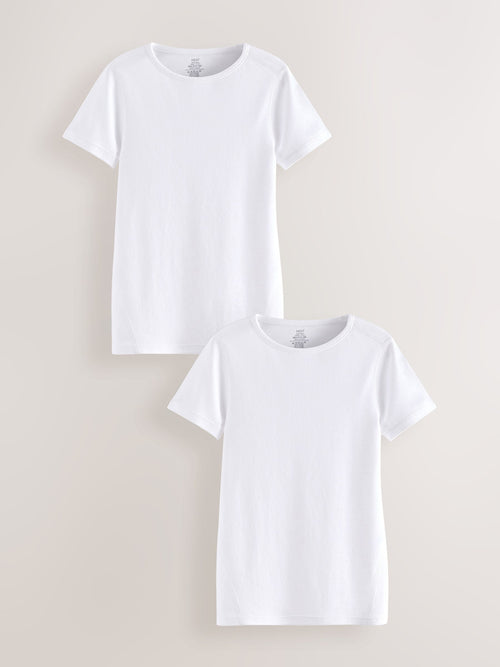White Kind to Skin T-Shirts 2 Pack (12mths-12yrs)