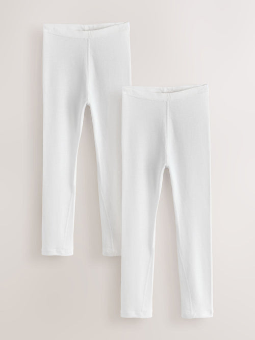 White Kind to Skin Leggings 2 Pack (9mths-12yrs)