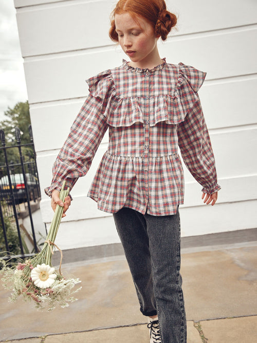 Grey Denim Mom 100% Cotton Jeans (3-16yrs)
