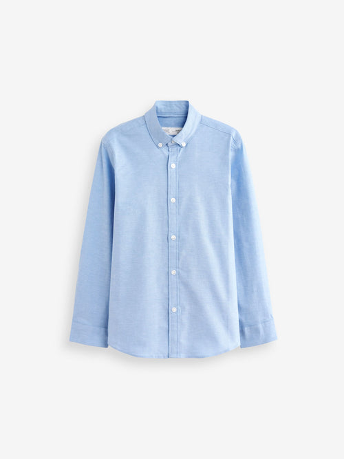 Blue Plain Oxford Shirt (3-16yrs)