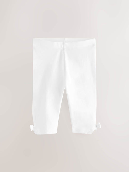 White Cropped Leggings (3mths-7yrs)