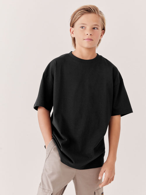 Black Short Sleeve T-Shirt (3-16yrs)