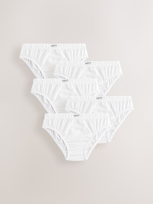 White Briefs 5 Pack (1.5-16yrs)
