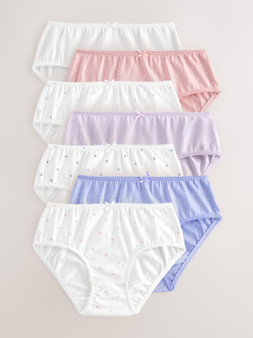 Lilac Spot Briefs 7 Pack (1.5-14yrs)