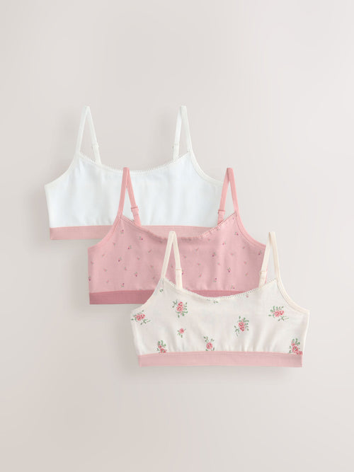 Pink Crop Tops 3 Pack (5-16yrs)