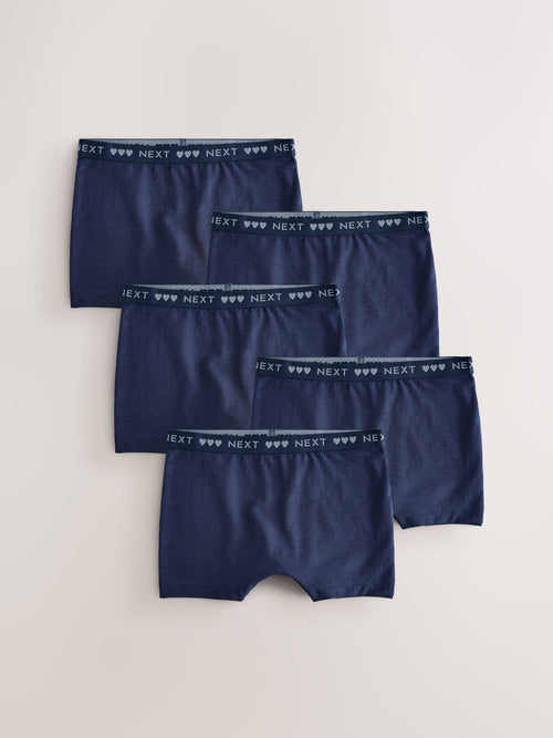 Navy Short Briefs 5 Pack (2-16yrs)