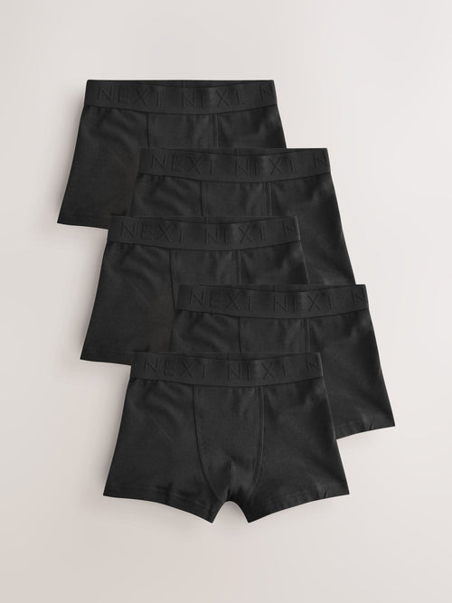Black Waistband Trunks 5 Pack (1.5-16yrs)