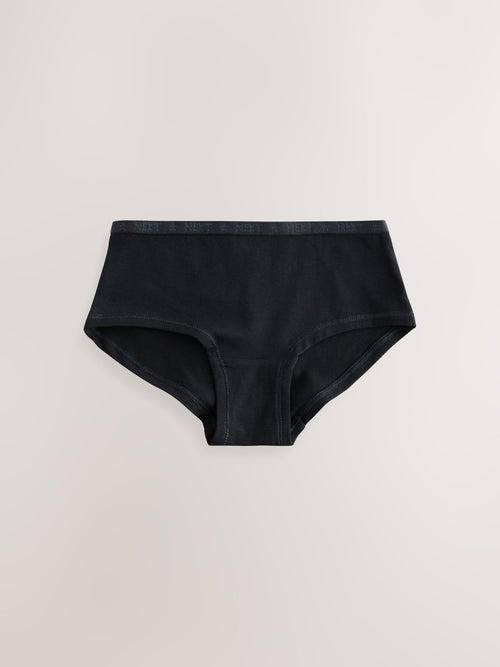 Black Hipsters 7 Pack (2-16yrs)