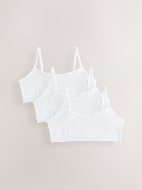 White Strappy Crop Tops (5-16yrs)