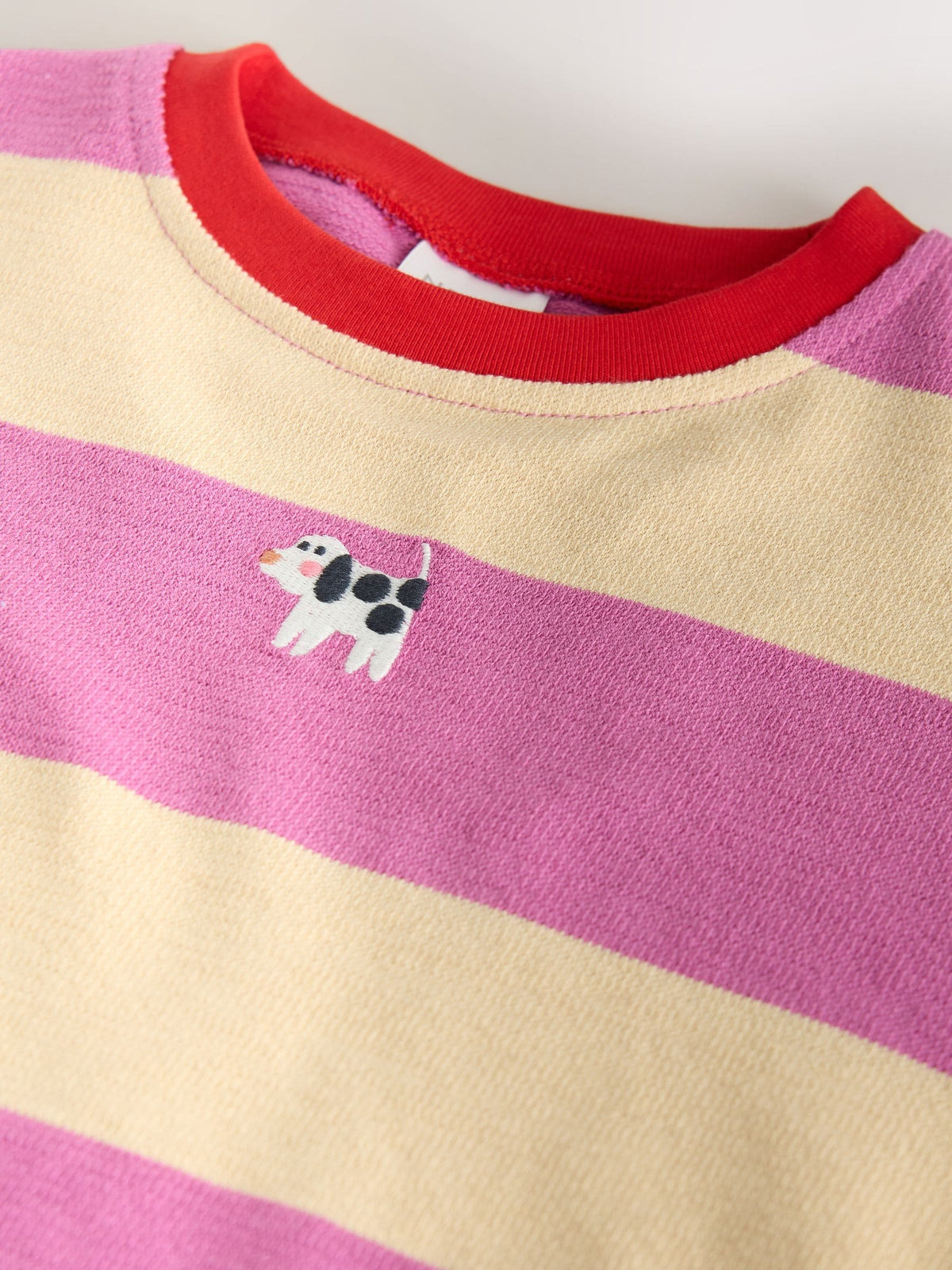 Purple Stripe Long Sleeve Cuffed Top (3mths-7yrs)