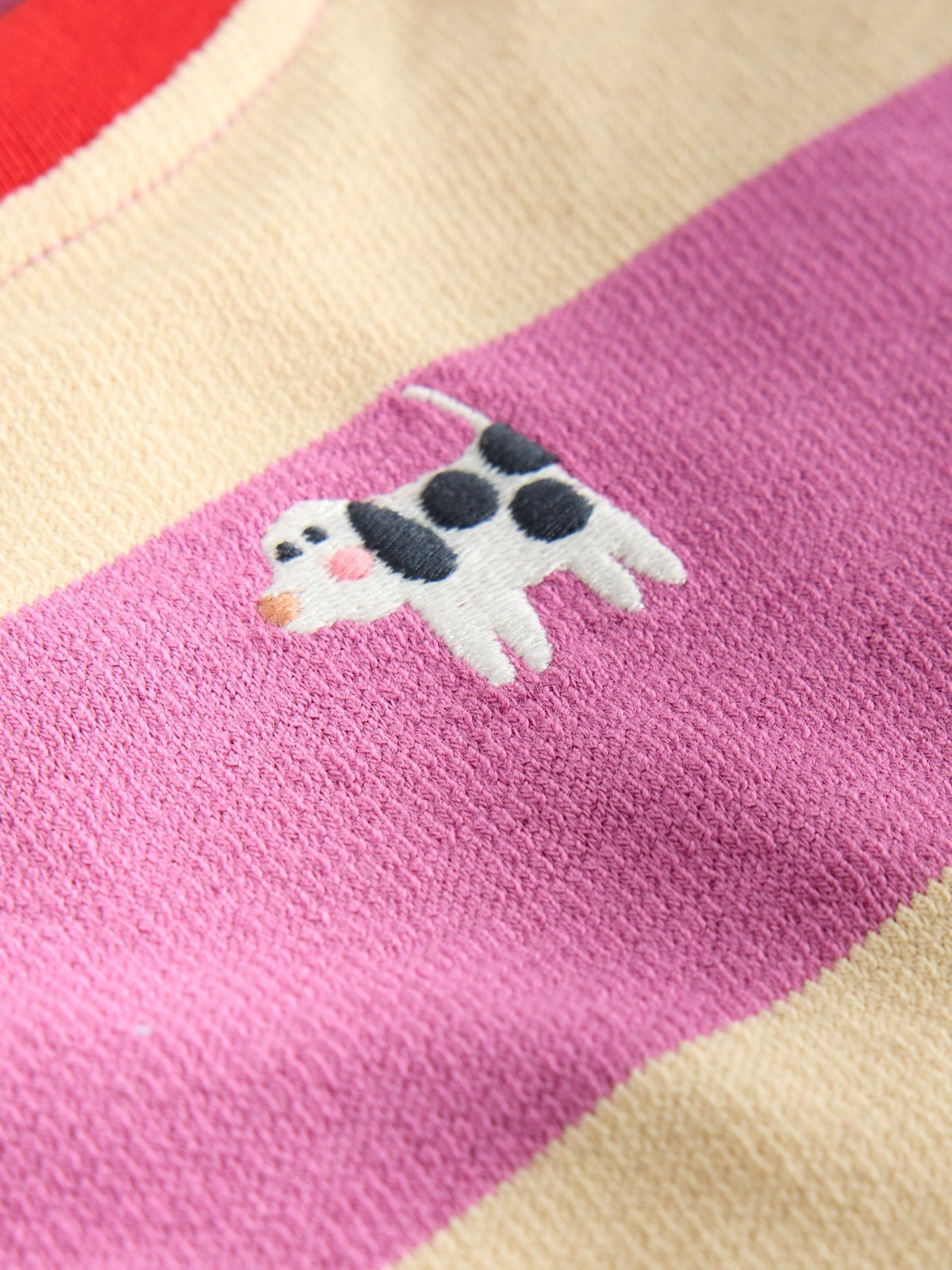 Purple Stripe Long Sleeve Cuffed Top (3mths-7yrs)