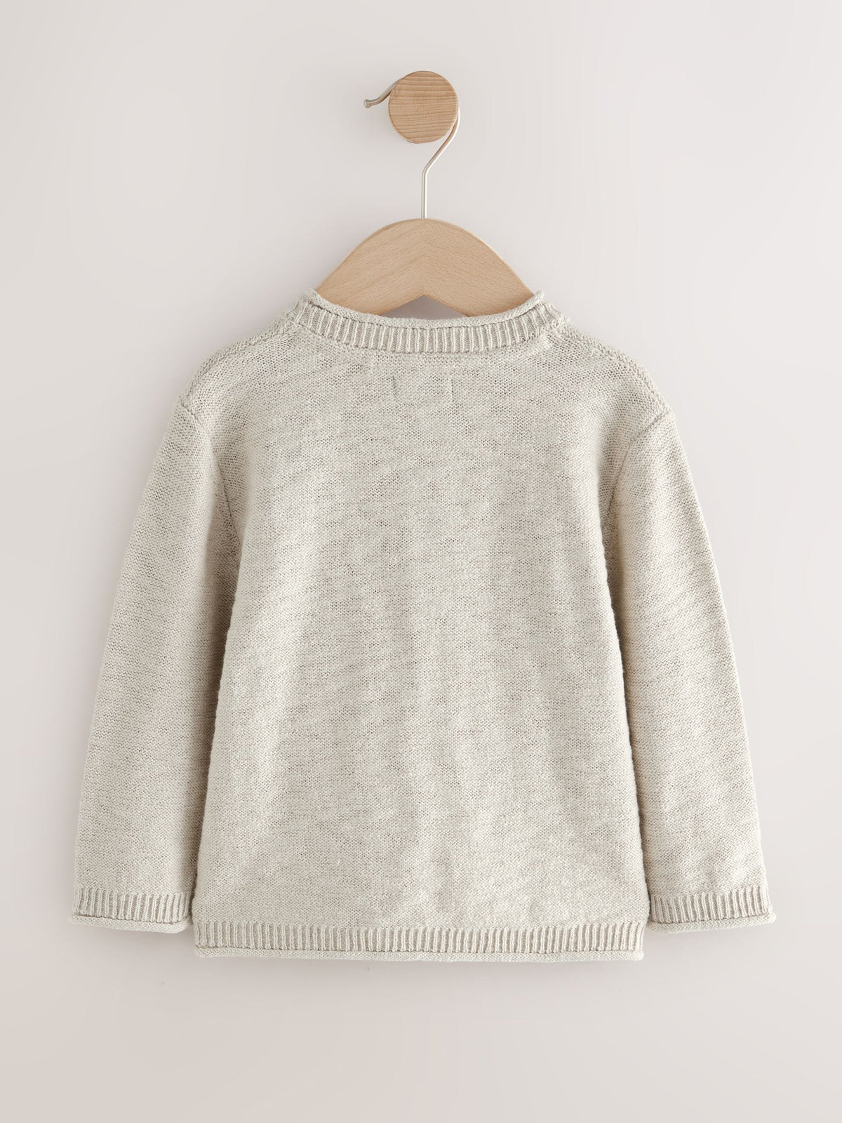 Neutral Knitted Henley Jumper (3mths-7yrs)