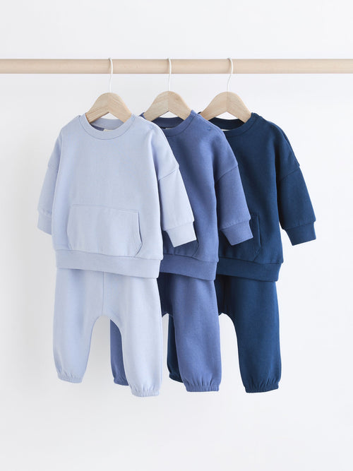 Blue Baby Sweatshirt and Joggers Set 6 Piece (0mths-3yrs)