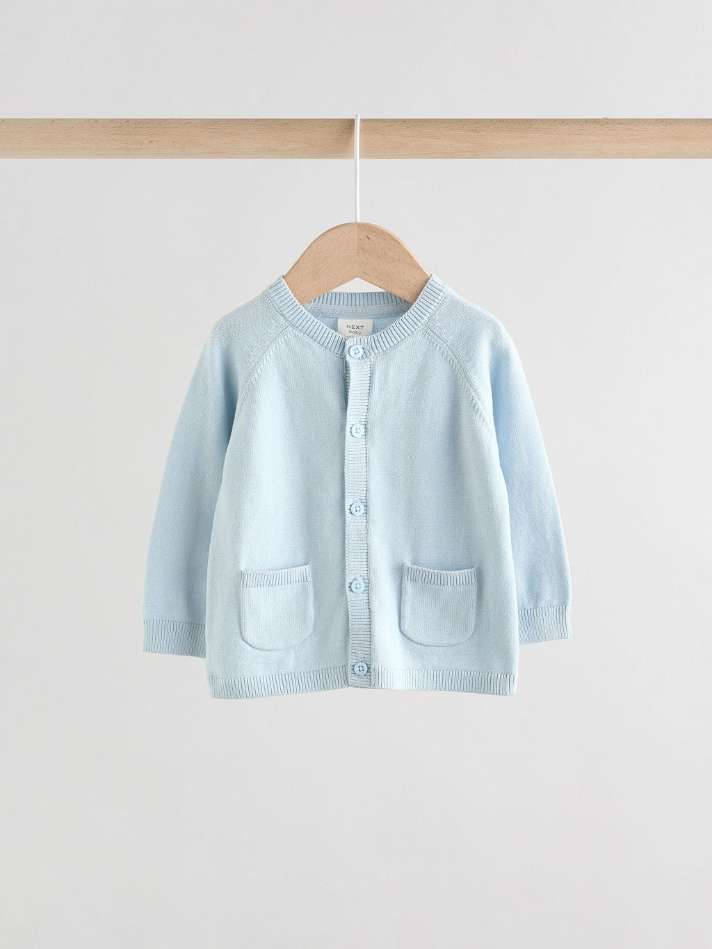 Blue 100% Cotton Knitted Baby Cardigans 2 Pack (0mths-2yrs)