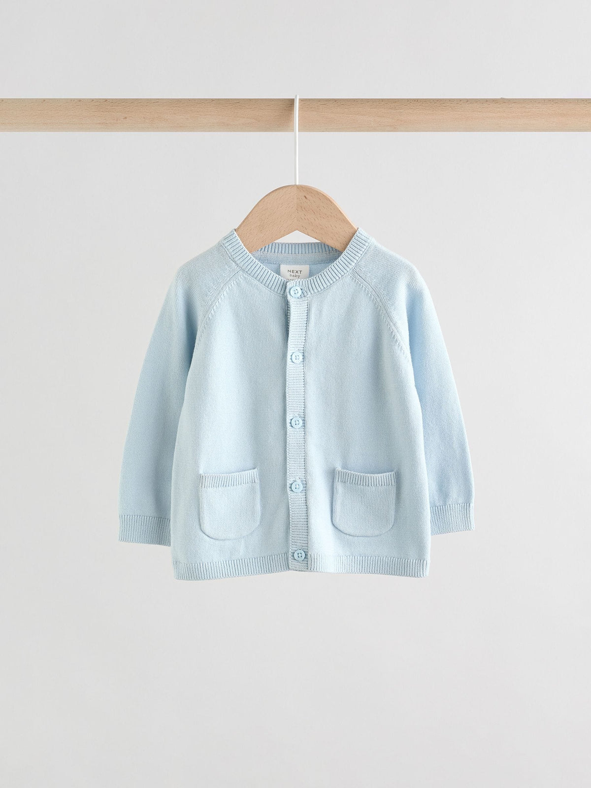 Blue 100% Cotton Knitted Baby Cardigans 2 Pack (0mths-2yrs)