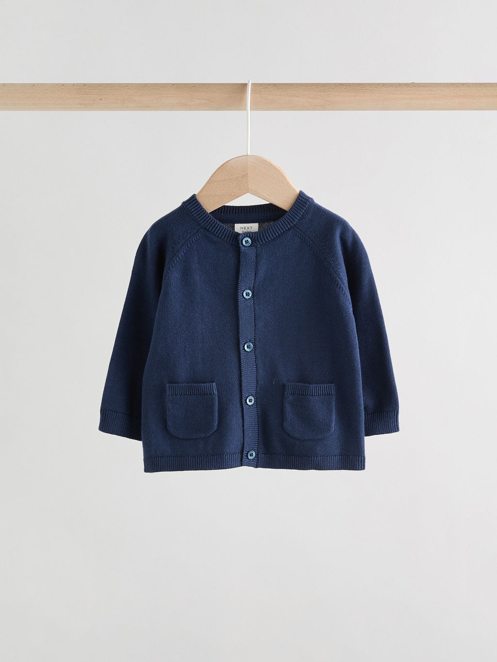 Blue 100% Cotton Knitted Baby Cardigans 2 Pack (0mths-2yrs)