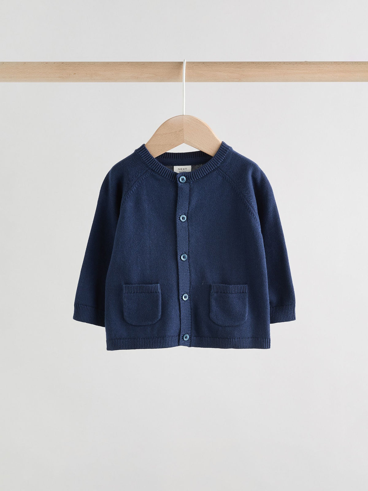 Blue 100% Cotton Knitted Baby Cardigans 2 Pack (0mths-2yrs)