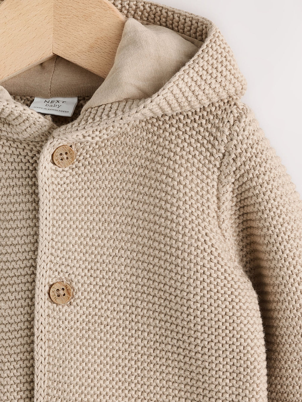 Natural Knitted Baby Cardigan (0mths-2yrs)