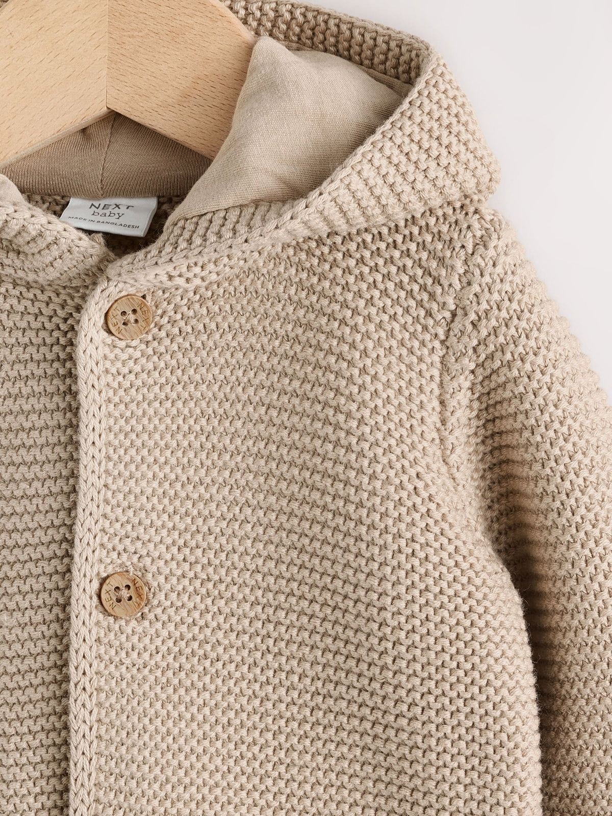 Natural Knitted Baby Cardigan (0mths-2yrs)