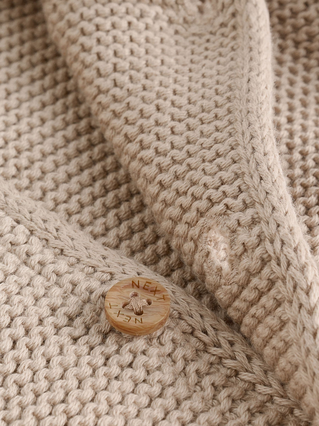 Natural Knitted Baby Cardigan (0mths-2yrs)