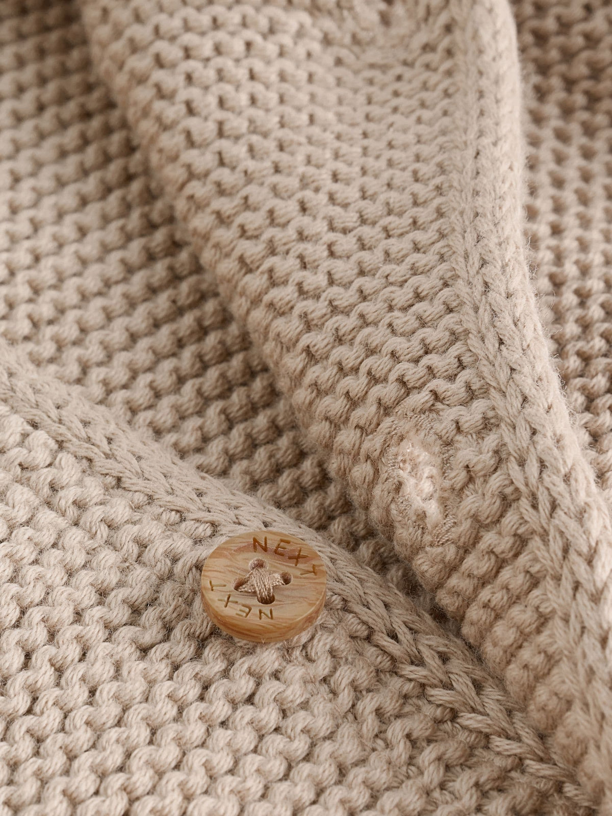 Natural Knitted Baby Cardigan (0mths-2yrs)
