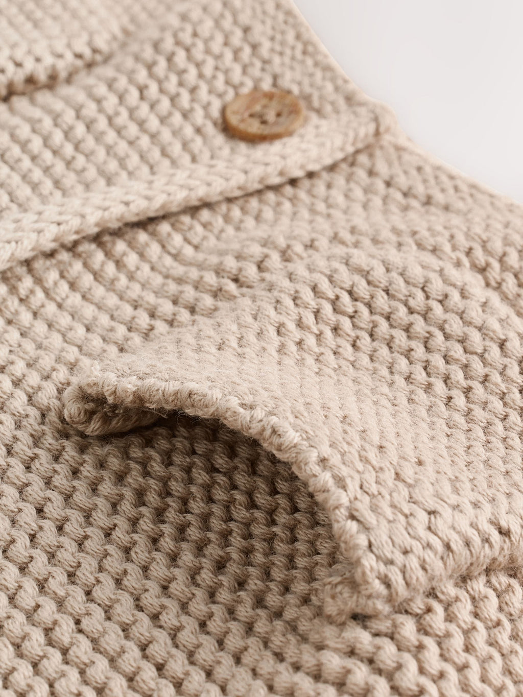 Natural Knitted Baby Cardigan (0mths-2yrs)