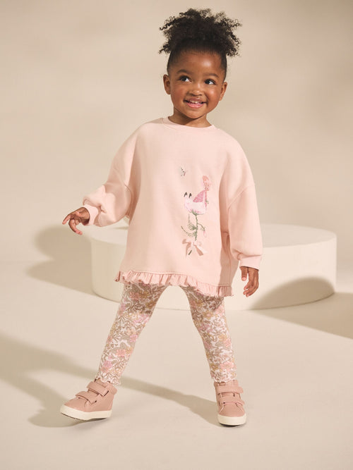 Pink Floral Fairy Sweatshirt and Leggings Set (3mths-7yrs)