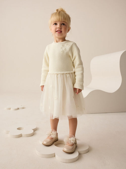 Ecru Occasion Dress (3mths-10yrs)