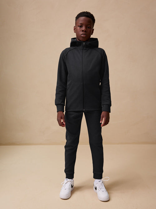 Black Tech Sportswear Hoodie and Joggers Set (3-16yrs)